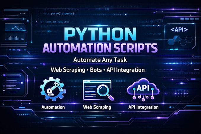 build a python automation script or web scraping bot