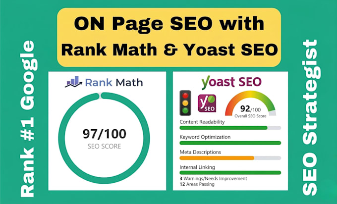 provide yoast and rank math SEO 90 plus score
