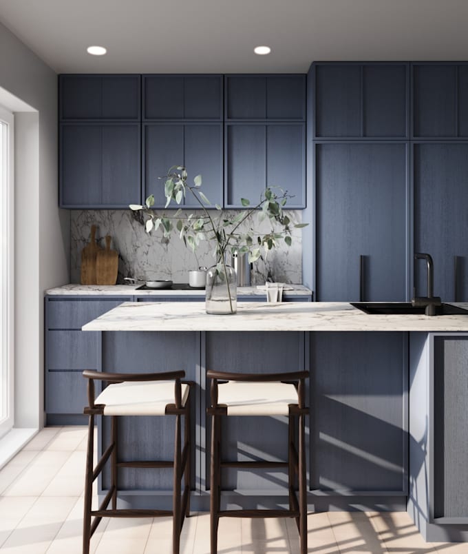 create photorealistic 3d interior rendering
