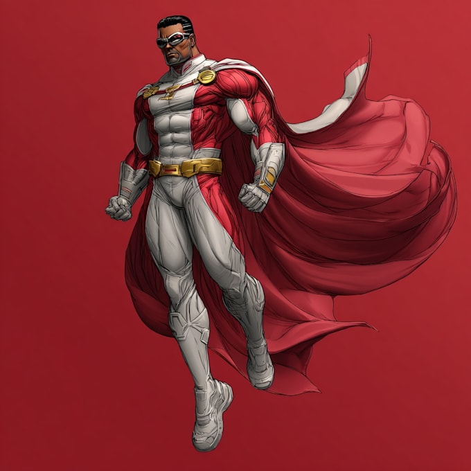 superhero character for comics