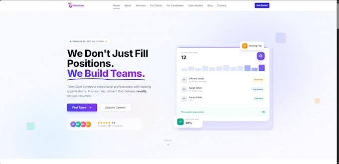 create a professional nextjs website or web app