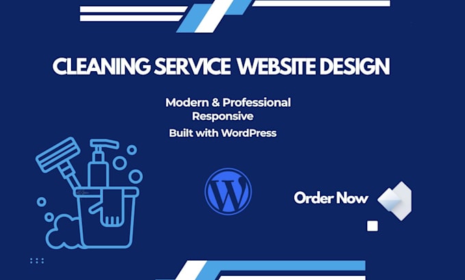 design a professional cleaning website with wordpress