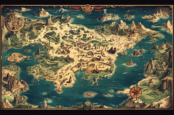 create a fantasy maps and city maps