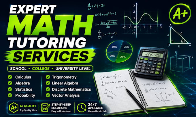 tutor you basic math calculus discrete math and algebra