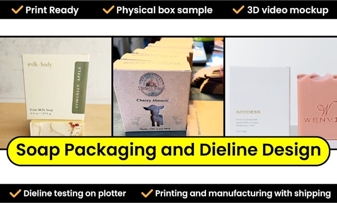 do soap box packaging dieline and soap label design and printing