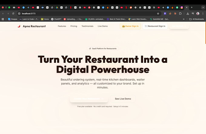 restaurant ordering system with whatsapp integration