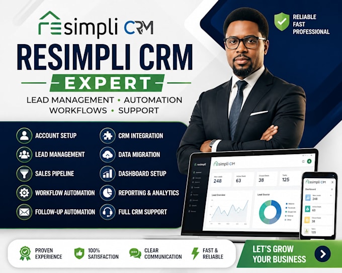 be your resimpli crm specialist for lead management, automation and support