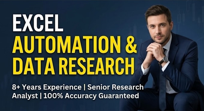 professional financial data research, excel automation, and data cleaning