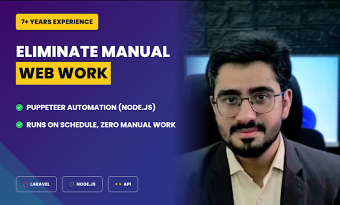 automate repetitive web tasks and eliminate manual work using puppeteer