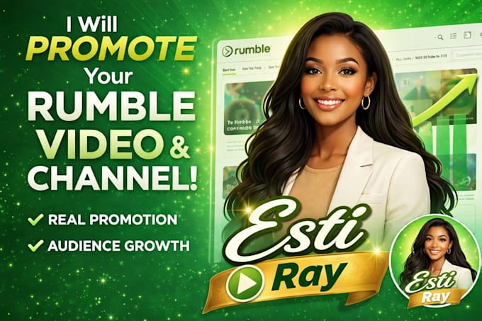 rumble video promotion and rumble channel promotion