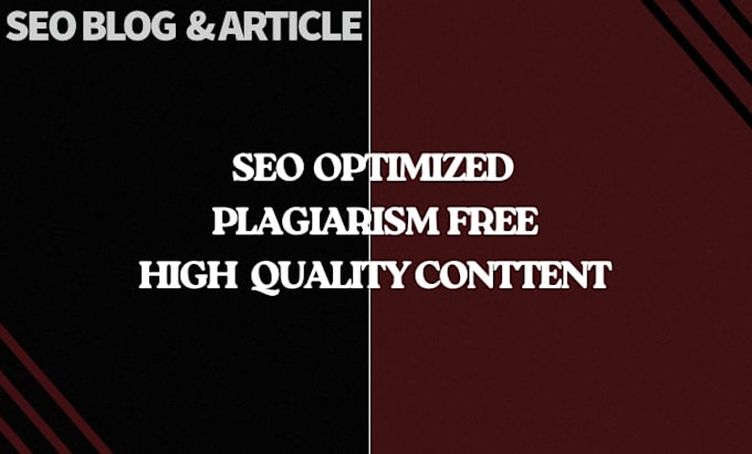 write SEO blogs and articles