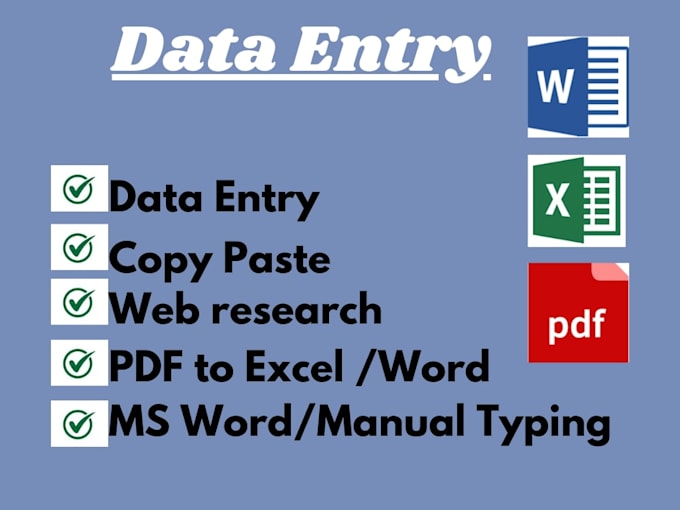 do fast and accurate data entry typing and copypaste work