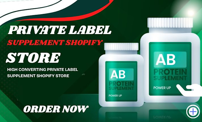 build private label supplement shopify store peptide website nutraceutical store