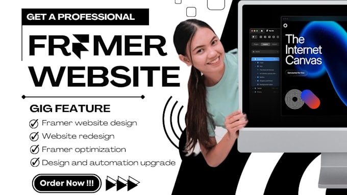 design framer landing page framer website framer developer