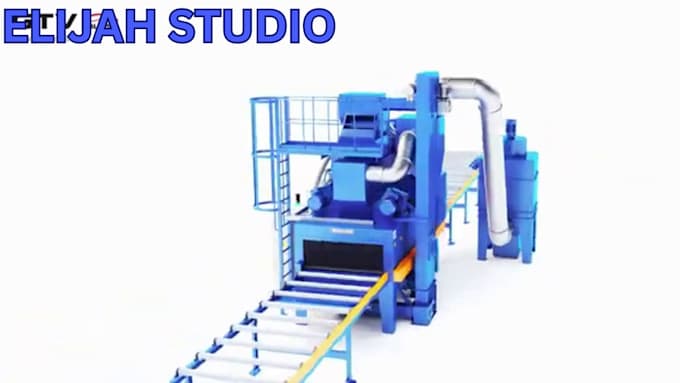 do 3d industrial animation mechanical process animation factory production line