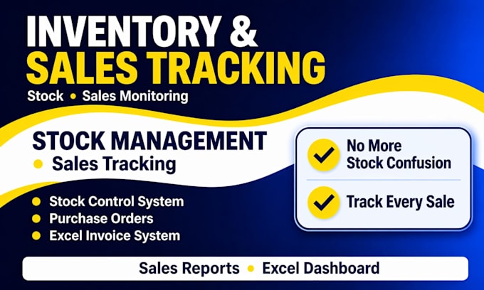 create inventory, sales tracking, excel invoices, purchase order