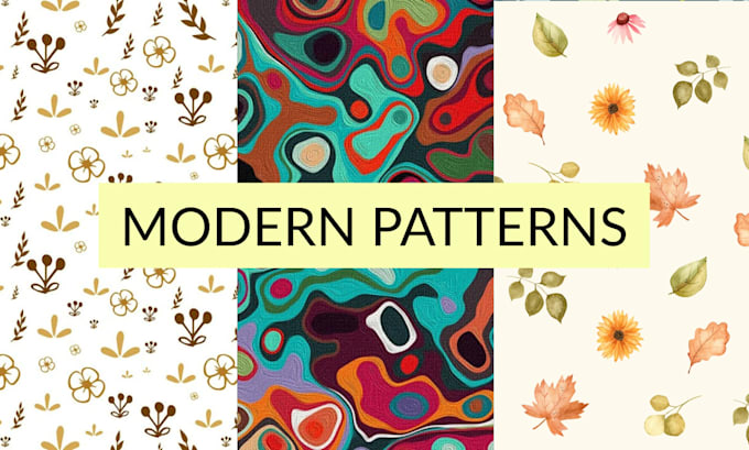 design unique seamless pattern, textile print, and packaging