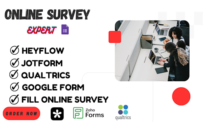 create online survey jotform google forms typeform zoho survey qualtrics tally