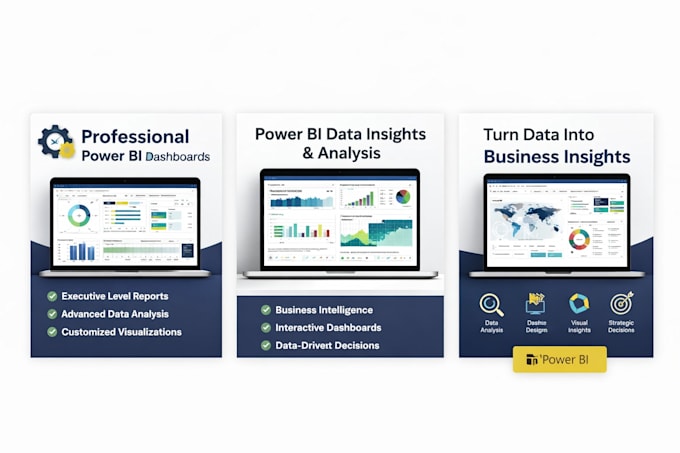 Design professional power bi dashboards by Pratik1430 | Fiverr