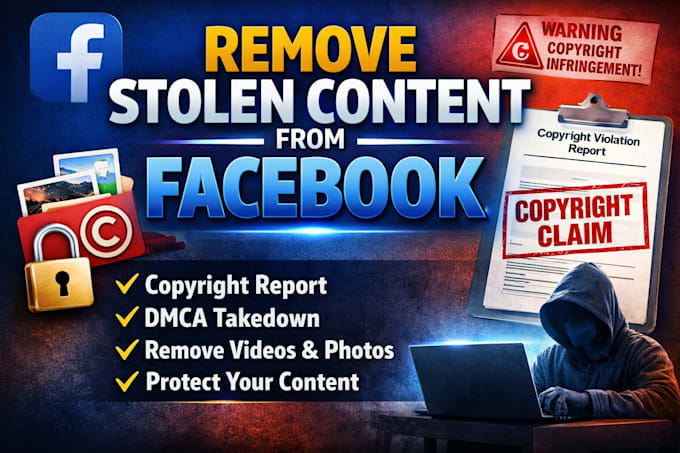 submit facebook copyright claim and remove stolen content