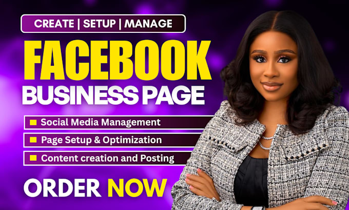 create and setup facebook business page