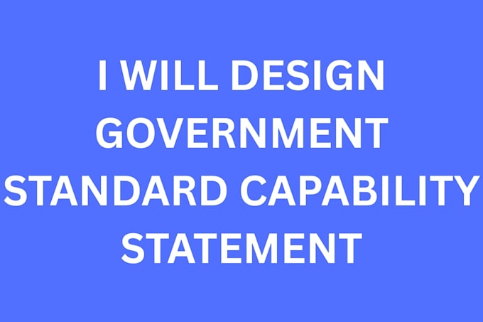 Capabilities Statement Sam Account Examples Create a professional capability statement for government contracts and ...