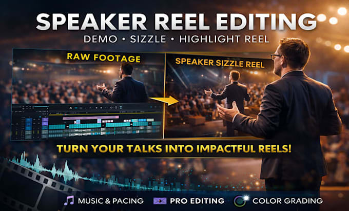 create a powerful speaker sizzle reel or demo reel