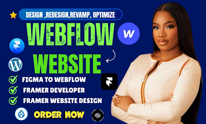 develop webflow website, design and redesign webflow website, webflow developer