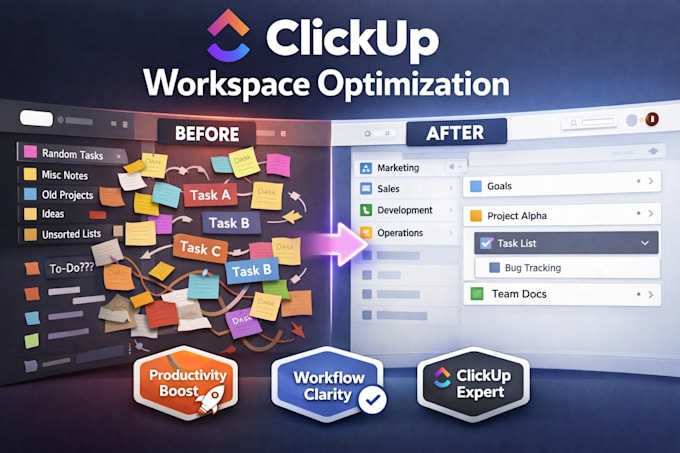 clean and optimize your clickup workspace structure