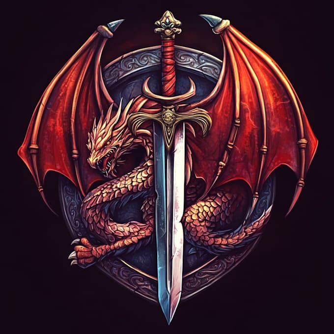 do a fantasy game logo