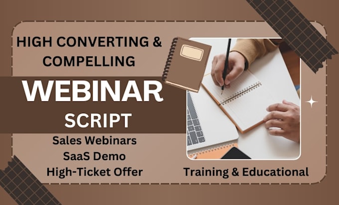 write your perfect webinar script for presentation script and webinar slides