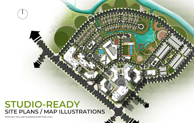deliver quality 2d landscape plans and map illustrations