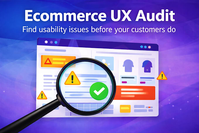 do a UX audit of your ecommerce website