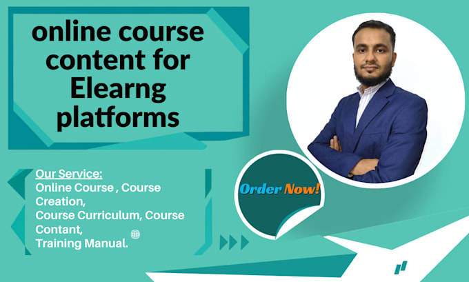 develop online course content for elearning platforms