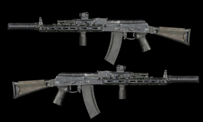 make 3d game assets, props and 3d game weapon for unreal engine and unity game