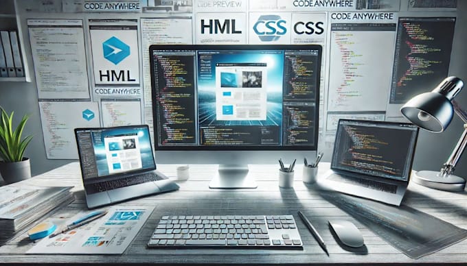 fix CSS issues and customize your HTML landing page