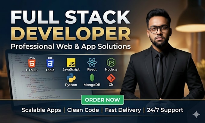 build custom website, website development, full stack dev