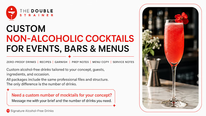 create a mocktail menu for bars and restaurants