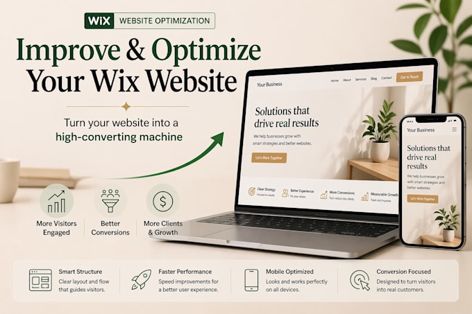 improve and optimize your wix website for better conversions