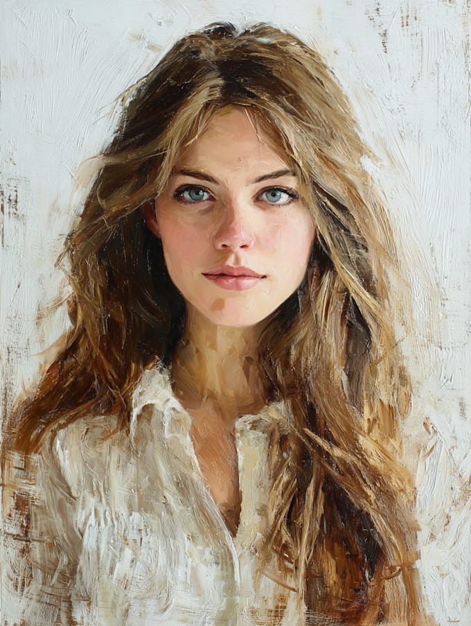 paint an oil painting on canvas