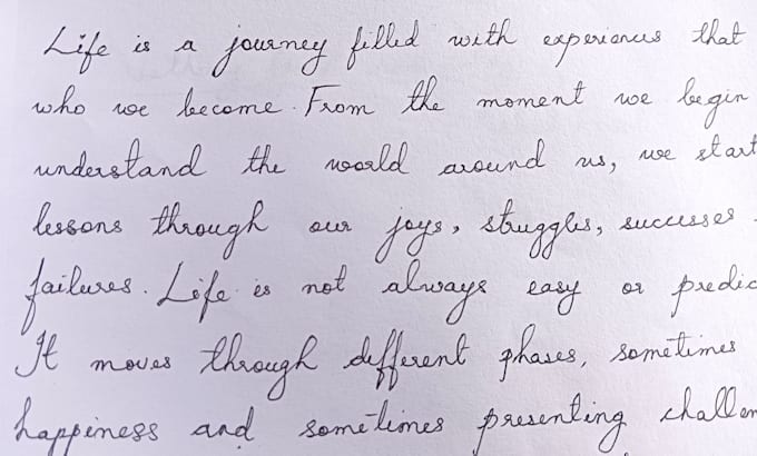 write handwritten letters, notes, or documents for you