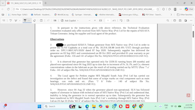 prepare engineering technical evaluation reports