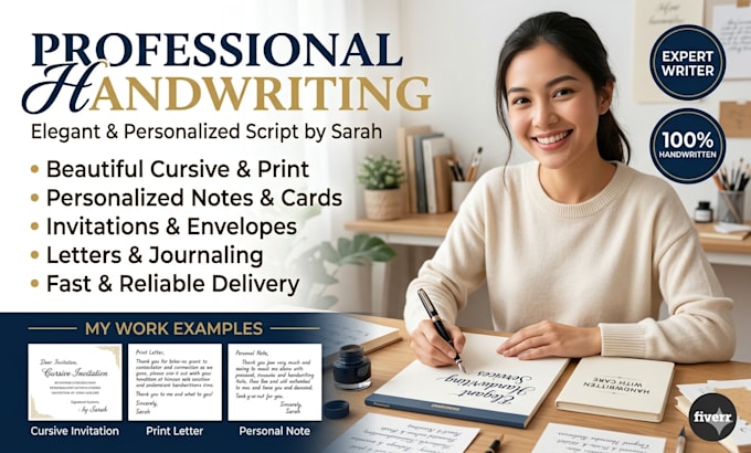 do handwriting letters and notes