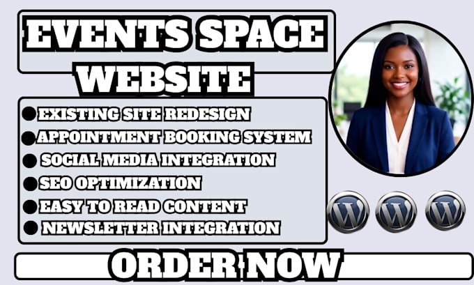 events space website, venue booking website, banquet hall web, party venue site