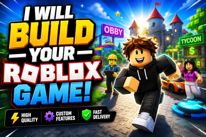 develop your full roblox game, be your game developer