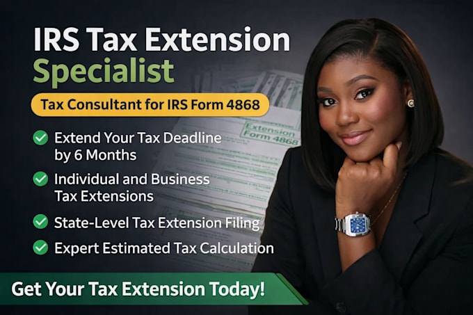 be your irs tax consultant for tax extension form 4868