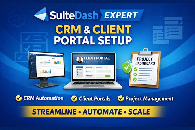Experto en suitedash automatización, crm suitedash, configuración de ...