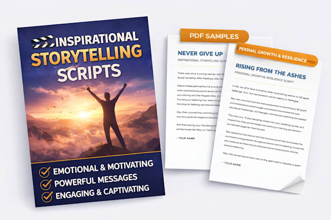 write powerful inspirational storytelling scripts for videos