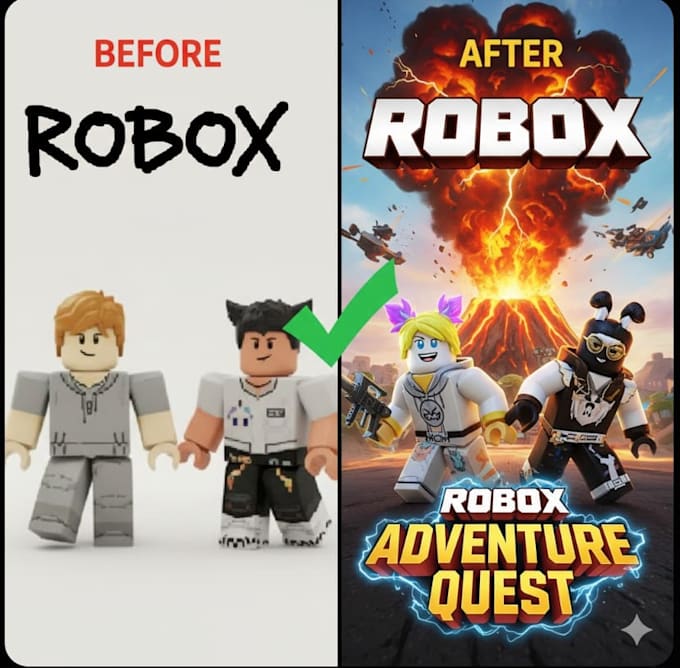 design roblox game thumbnails that get clicks