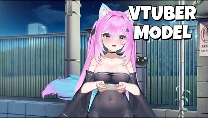 create anime live2d vtuber model avatar, vtuber rigging for streaming